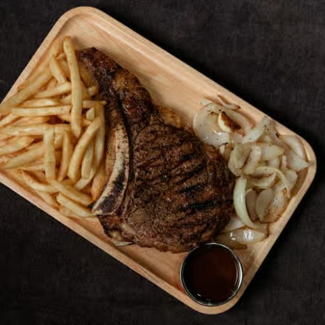 Rib Eye Steak.