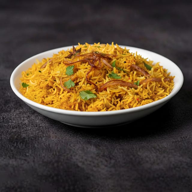 Hyderabadi Goat Biryani.