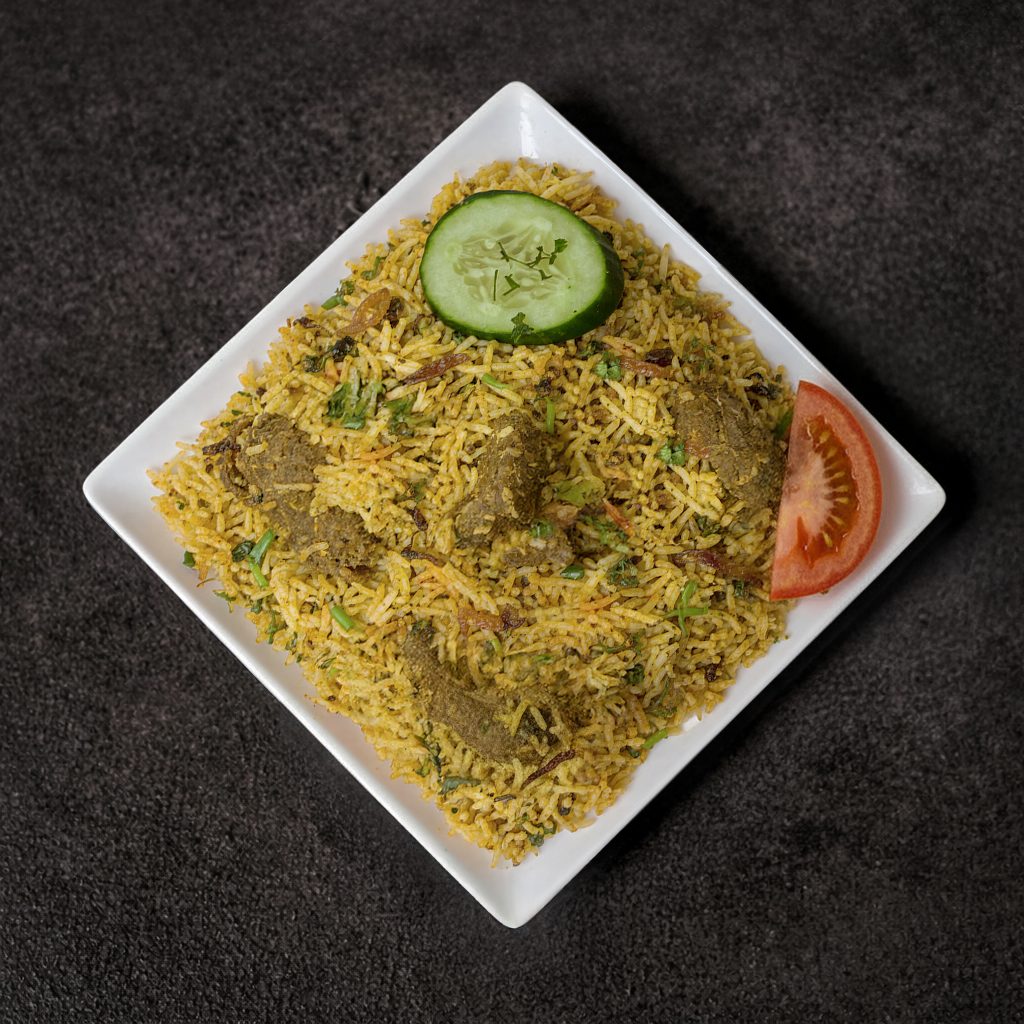 Hyderabadi Beef Biriyani.