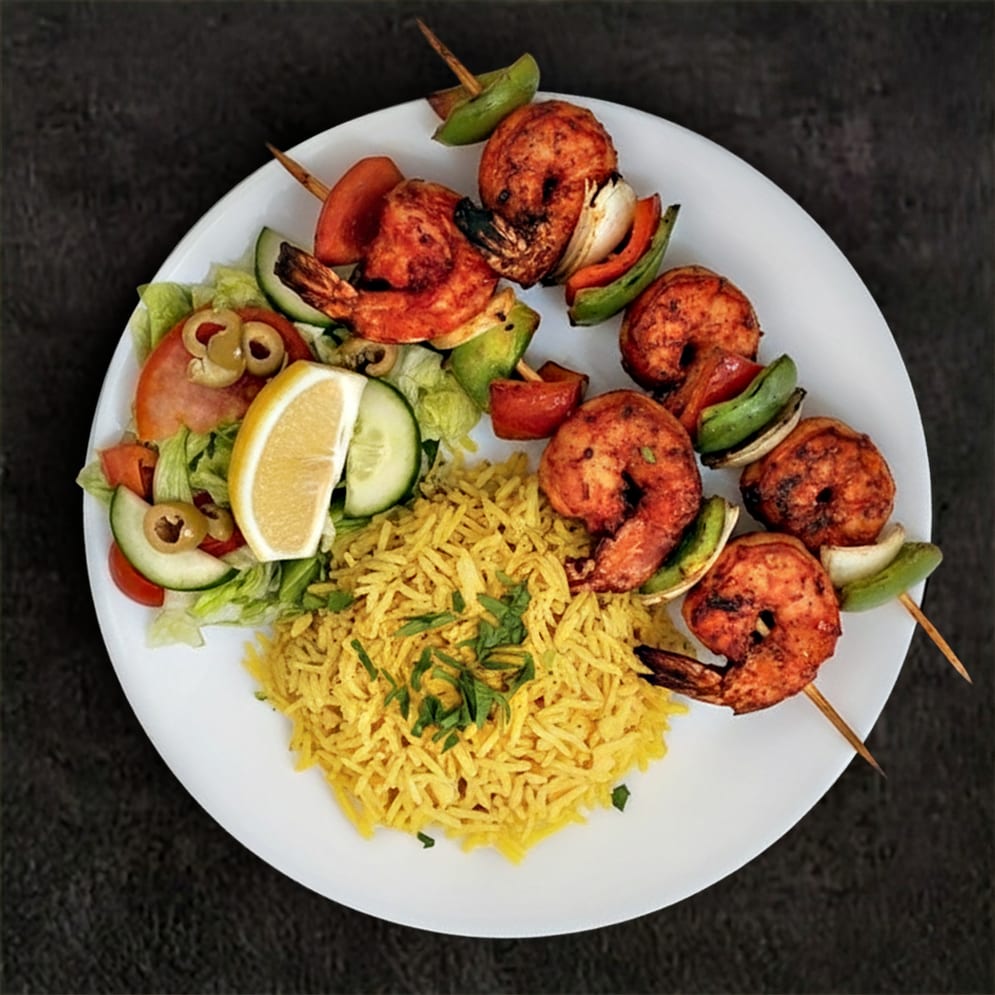 Shrimp Skewers.