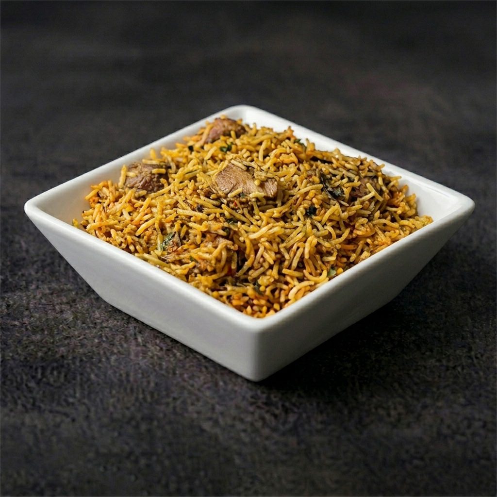 Hyderabadi Chicken biriyani.
